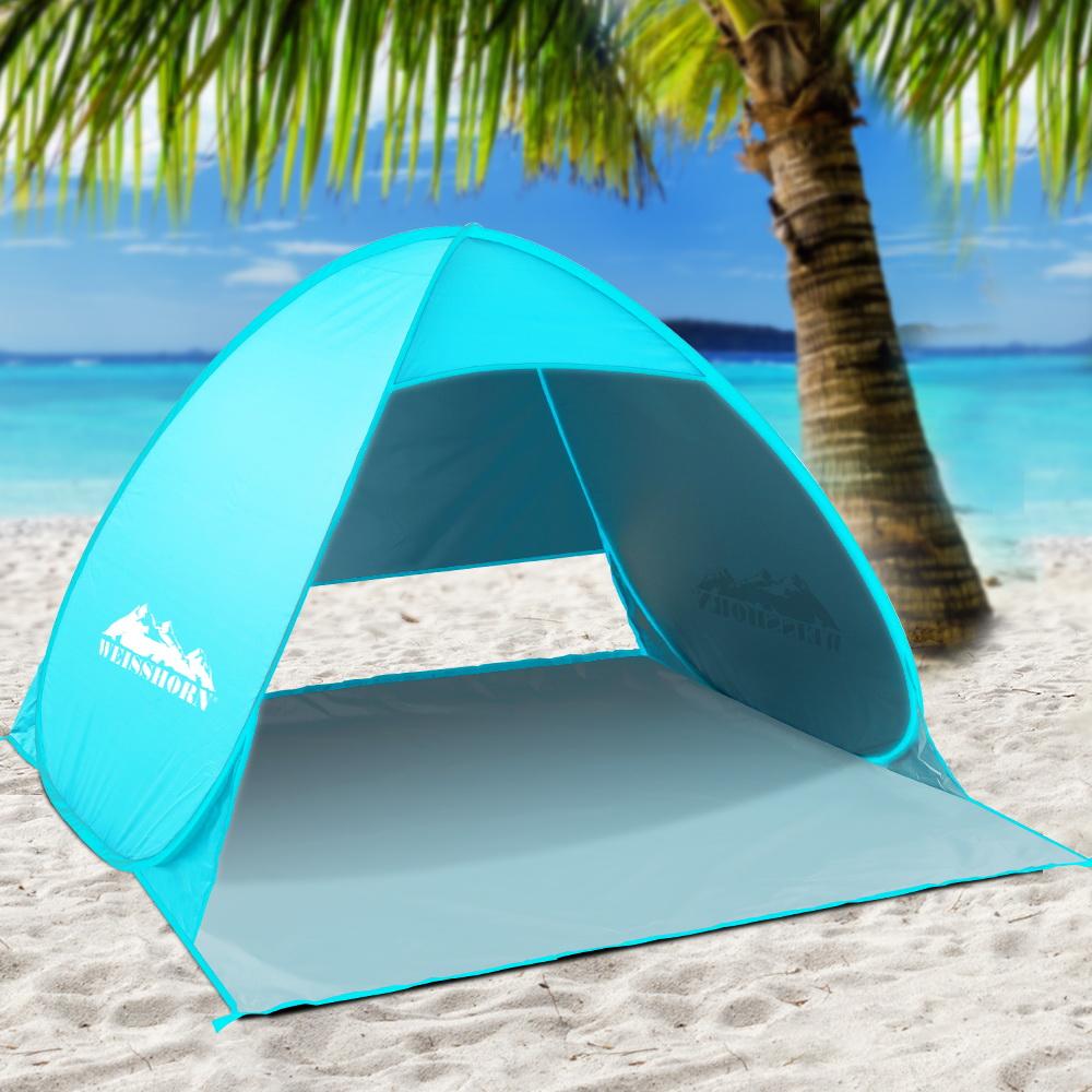 Weisshorn Pop Up Beach Tent Camping Hiking 3 Person Sun Shade Fishing - BigCamp Store