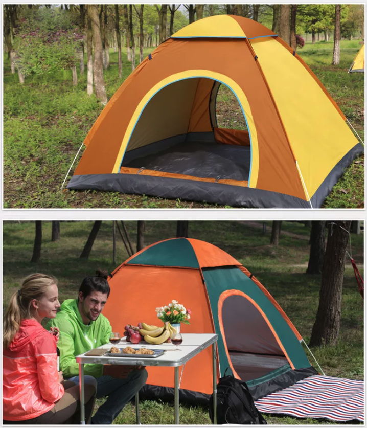 Pop Up Tent 2-3 Person Camping Tent Waterproof Hiking Canopy Shelter