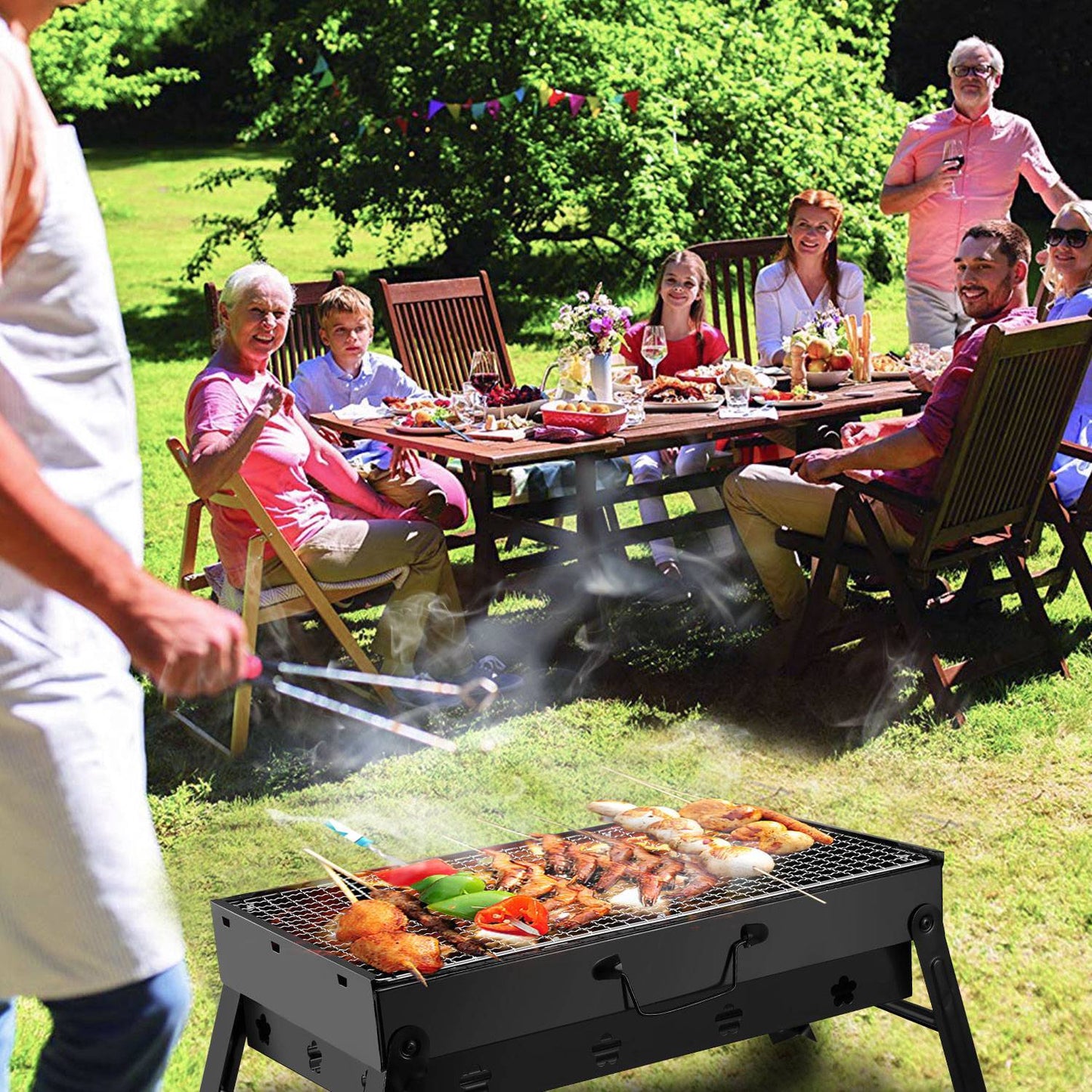 Portable Bbq Grill Foldable Camping Charcoal Grill - BigCamp Store