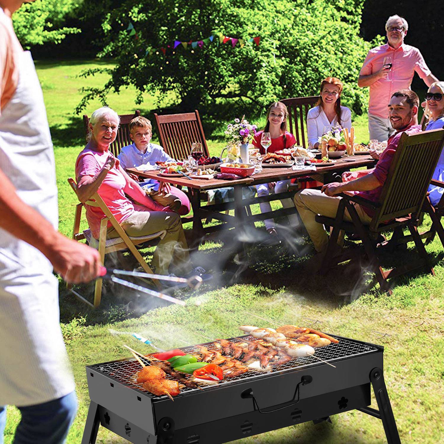 Portable Bbq Grill Foldable Camping Charcoal Grill - BigCamp Store