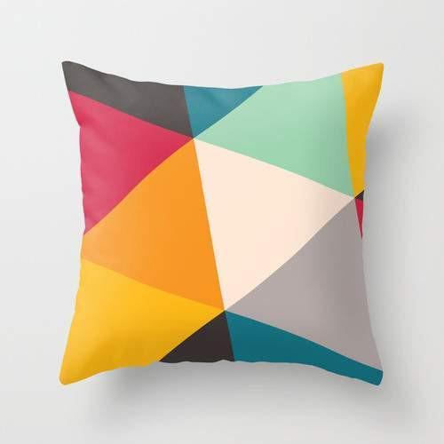 Tilting Triangles Pillow - BigCamp Store